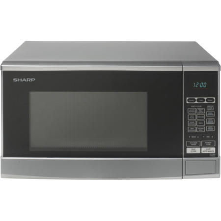 GRADE A1 - Sharp R270SLM Touch Control 20L Silver Freestanding Microwave