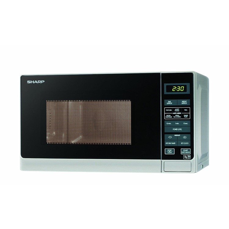 Sharp 20L Freestanding Solo Digital Microwave Oven - Silver
