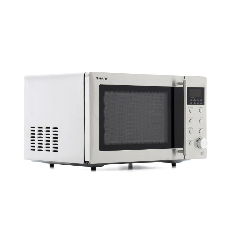 GRADE A1 - Sharp R28STM 23L 800W Freestanding Microwave in Stainless Steel