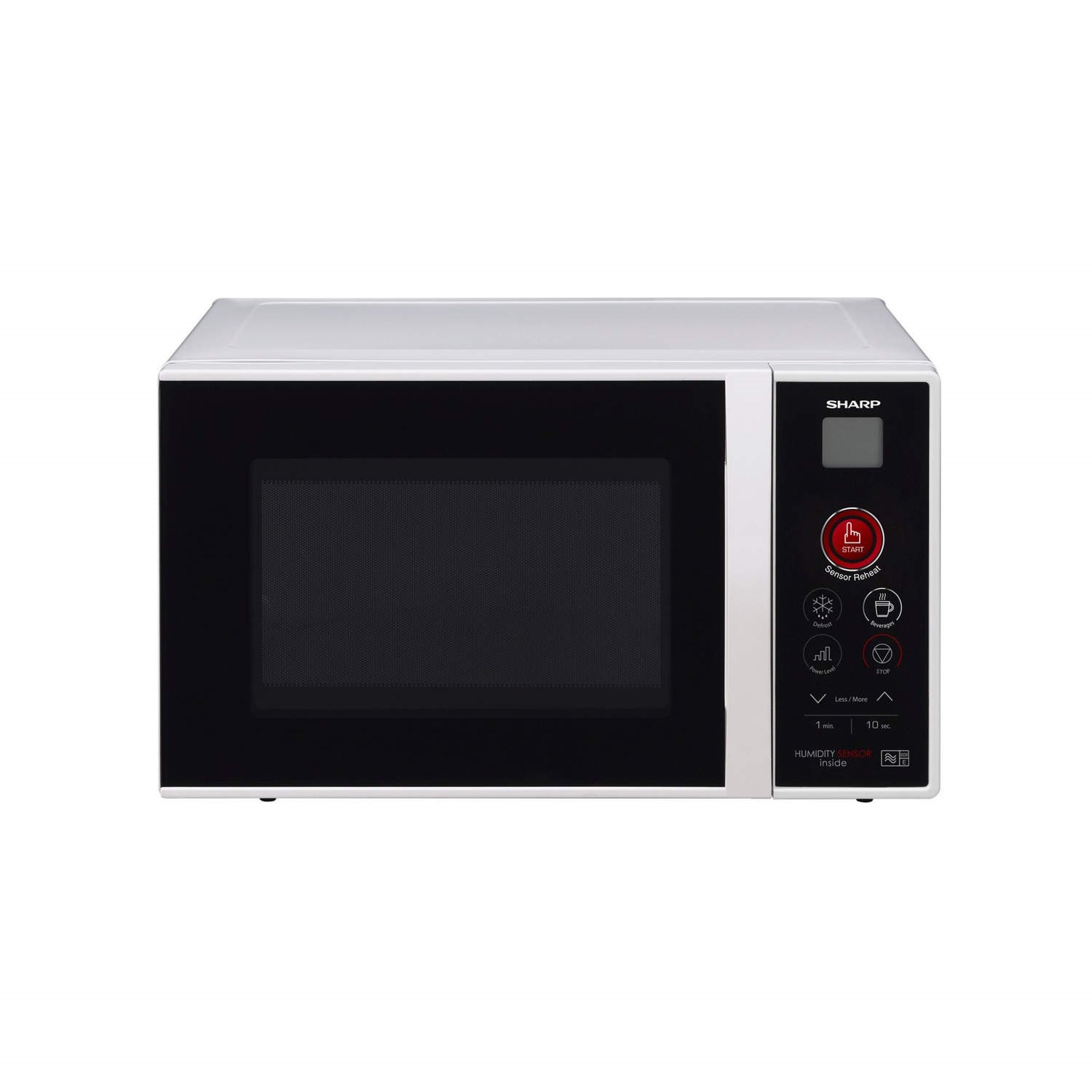 Sharp R291KM Black And White 800 Watt 20 Litre Freestanding Microwave