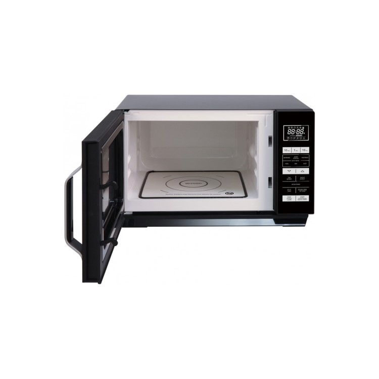 GRADE A1 - Sharp R360KM 23L 900W Freestanding Microwave Oven With Flat Tray - Black