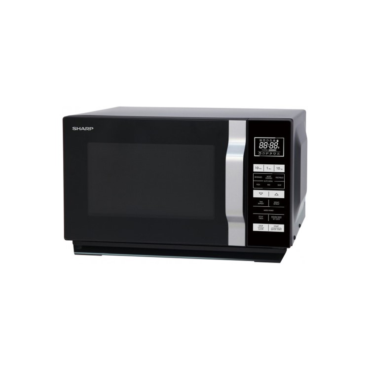 GRADE A1 - Sharp R360KM 23L 900W Freestanding Microwave Oven With Flat Tray - Black