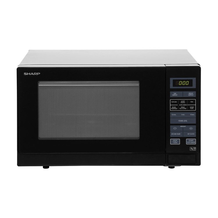 Sharp R372KM 25L Digital Microwave Oven - Black