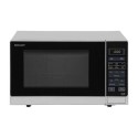 R372SLM Sharp 25L Freestanding Solo Digital Microwave Oven - Silver