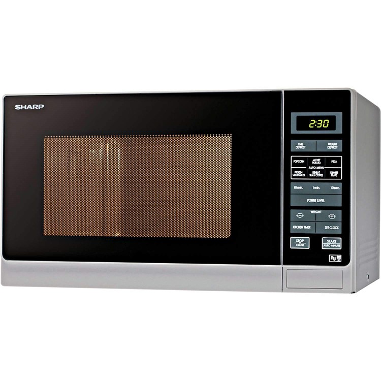 GRADE A2 - Sharp R372SLM 25L 900W Freestanding Microwave in Silver