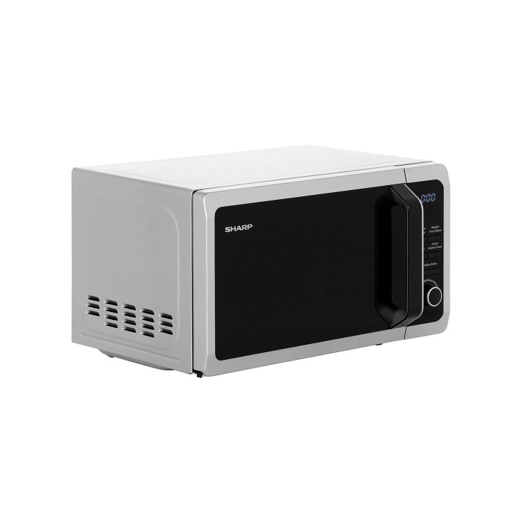 Sharp R664SLM 20L 800W Freestanding Microwave With Grill in Silver