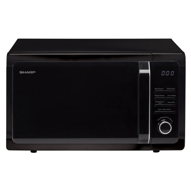 Sharp R764KM 25L Digital Microwave Oven with Grill - Black