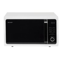 Sharp R764WM 25L 900W Freestanding Microwave Oven With Grill White