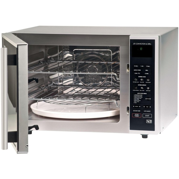 GRADE A1 - Sharp R959SLMAA 40L 900W Freestanding Touch Control Combi Microwave in Silver