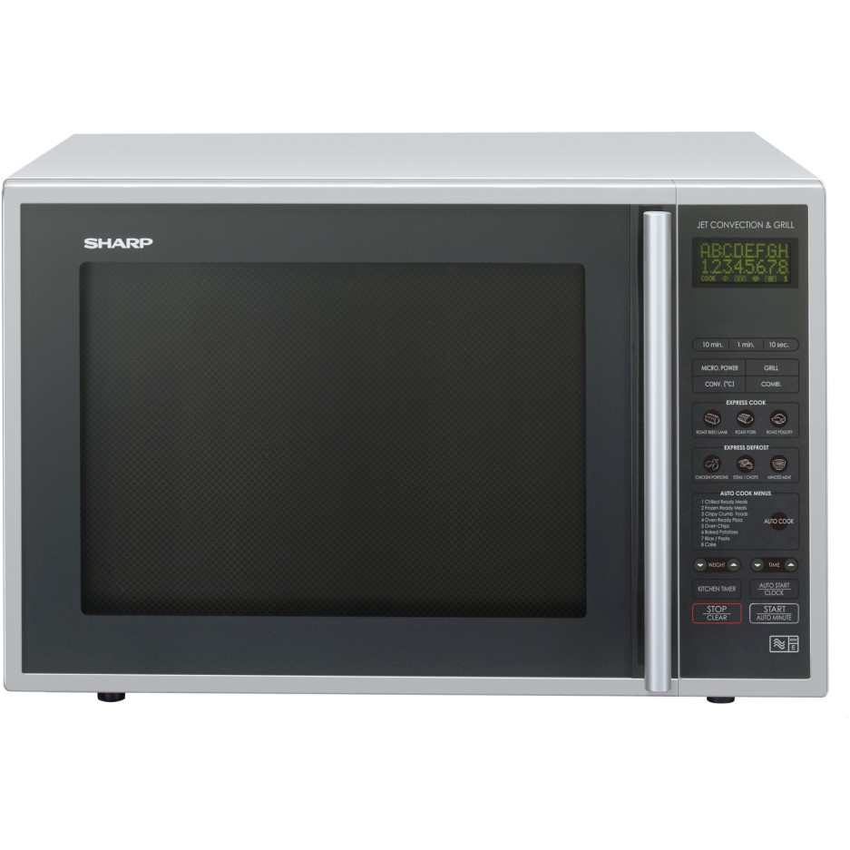 Sharp R959SLMAA 40L Digital Combination Microwave Oven Silver & Black