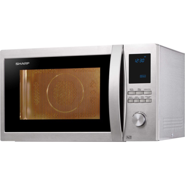 GRADE A1 - Sharp R982STM 42L 900W Freestanding Combination Microwave in Stainless Steel