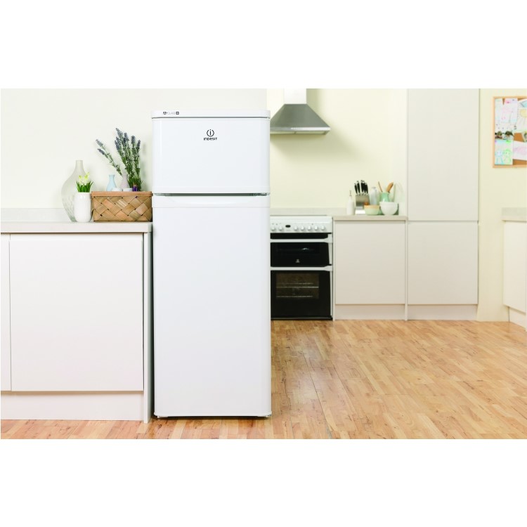Indesit RAA29 20/80 Split Top Mount Freestanding Fridge Freezer White