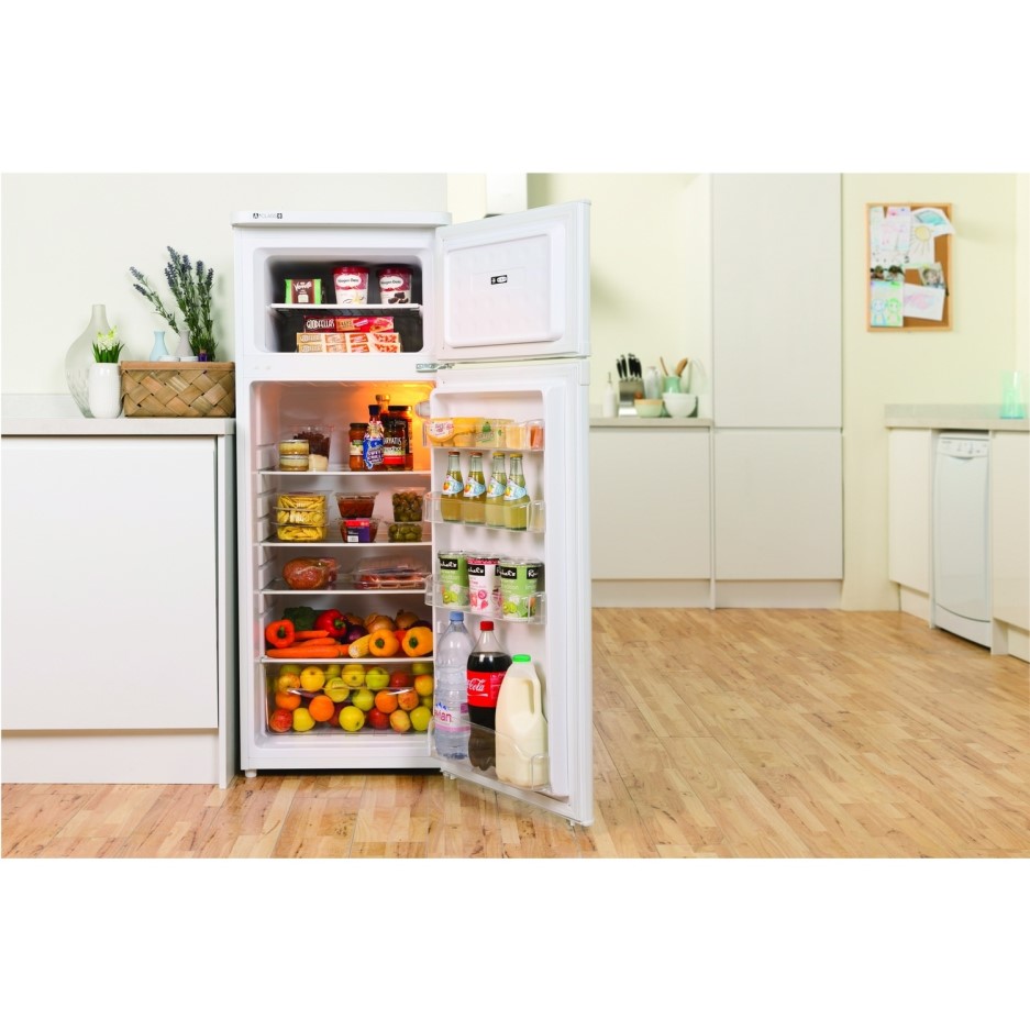 Indesit RAA29 20/80 Split Top Mount Freestanding Fridge Freezer White