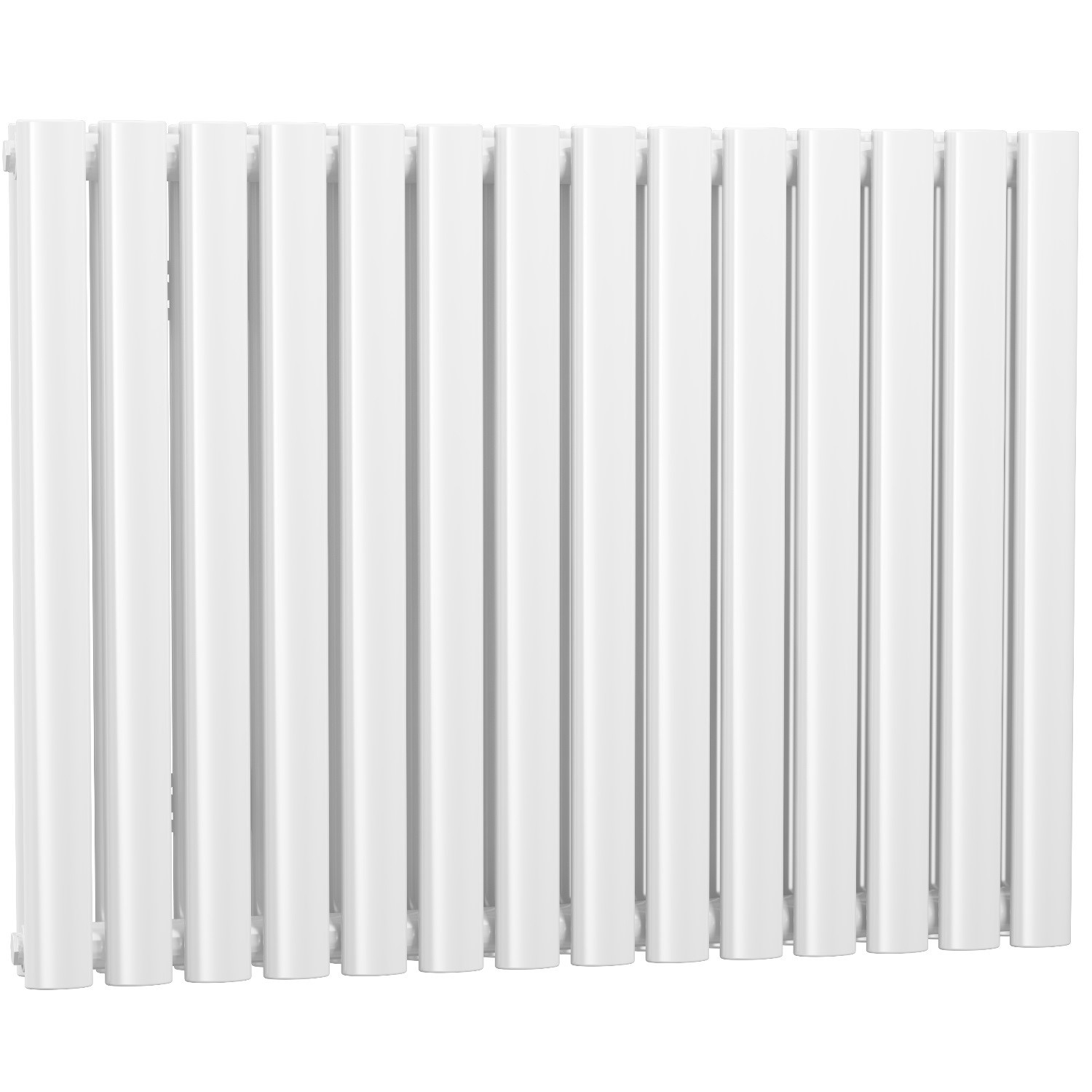 Idro White Modern Horizontal Radiator - 633 x 826 x 79mm RAD05 ...
