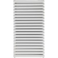 Idro White Modern Horizontal Radiator - 633 x 1180 x 78mm