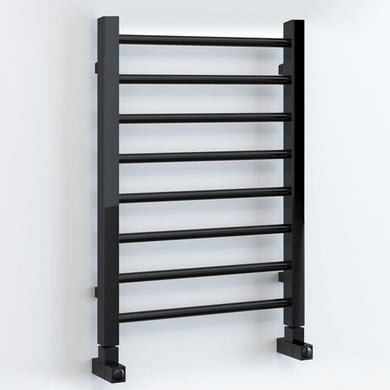 GRADE A1 - Black Nickel Bathroom Towel Radiator - 800 x 500mm