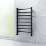 GRADE A1 - Black Nickel Bathroom Towel Radiator - 800 x 500mm