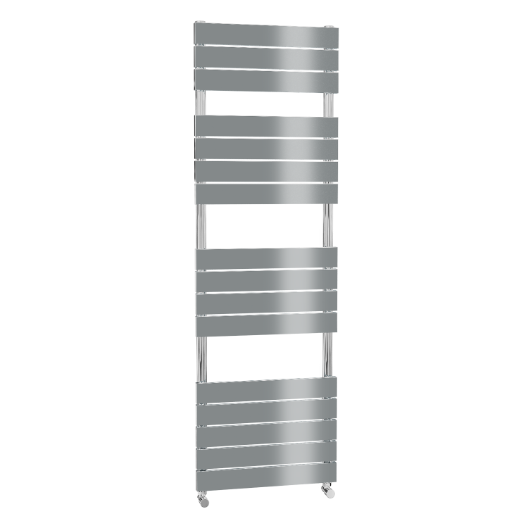 Chrome Vertical Bathroom Flat Towel Radiator - 1600 x 500mm