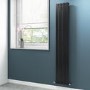 Anthracite Vertical Tall Radiator with Flat Panels - 1800 x 300mm