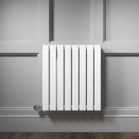 White Horizontal Flat Panel Radiator - 600 x 600mm