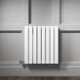 White Horizontal Flat Panel Radiator - 600 x 600mm