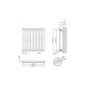 Horizontal Anthracite Flat Panel Radiator - 600 x 600mm