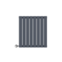Horizontal Anthracite Flat Panel Radiator - 600 x 600mm