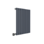 Horizontal Anthracite Flat Panel Radiator - 600 x 600mm