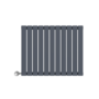 Horizontal Anthracite Flat Panel Radiator - 600 x 836mm