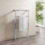 Eton Chrome Traditional Towel Rail Radiator - 963 x 538mm