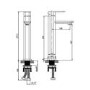 RAK Ceramics Resort High Rise Moon Basin Mixer Tap