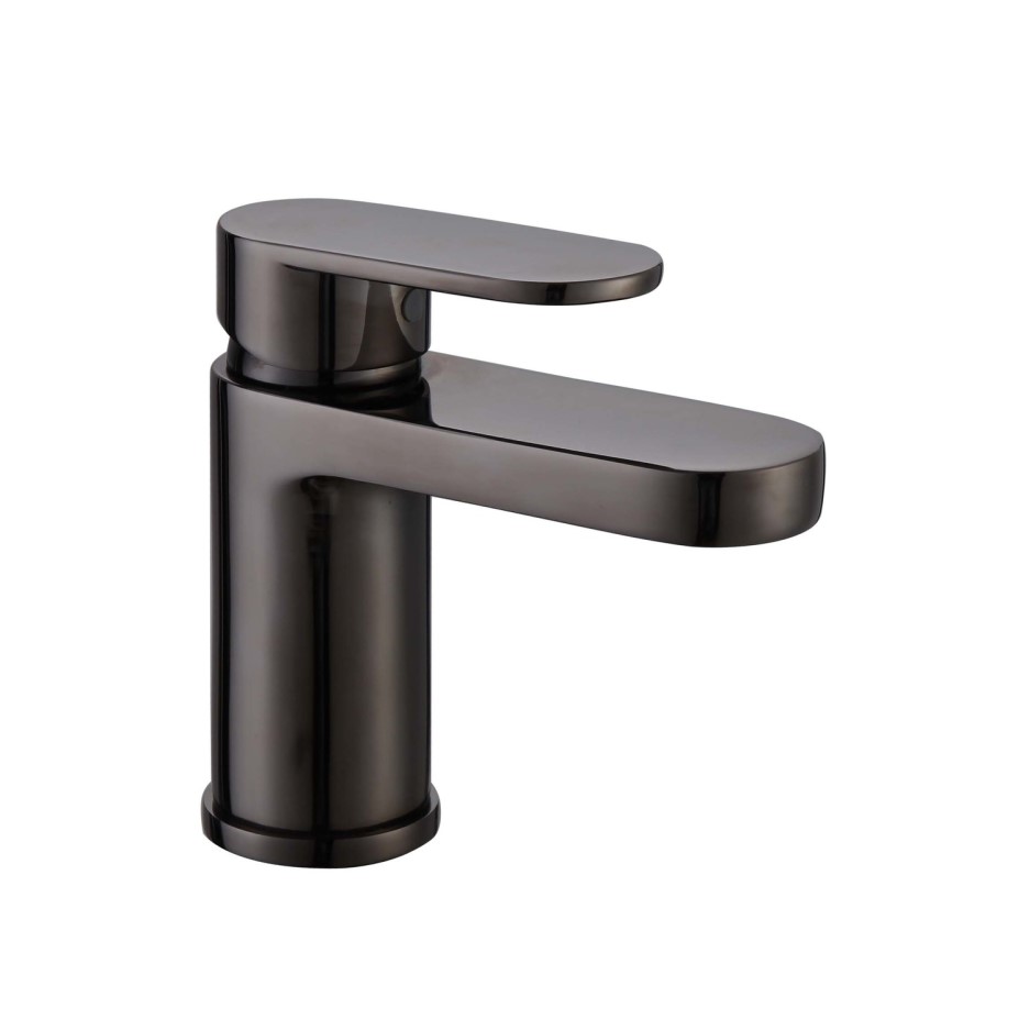 RAK Ceramics Compact Eco Black Mono Basin Mixer Tap with Waste
