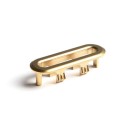 RASOFBB Brushed Brass Overflow Cover Suitable for Roxbi Arragon Sion Basins