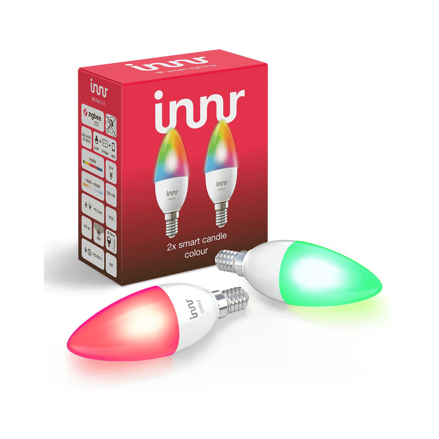 Innr Smart Candle E14 RGBW470lm Zigbee 3.0 - 2 Pack