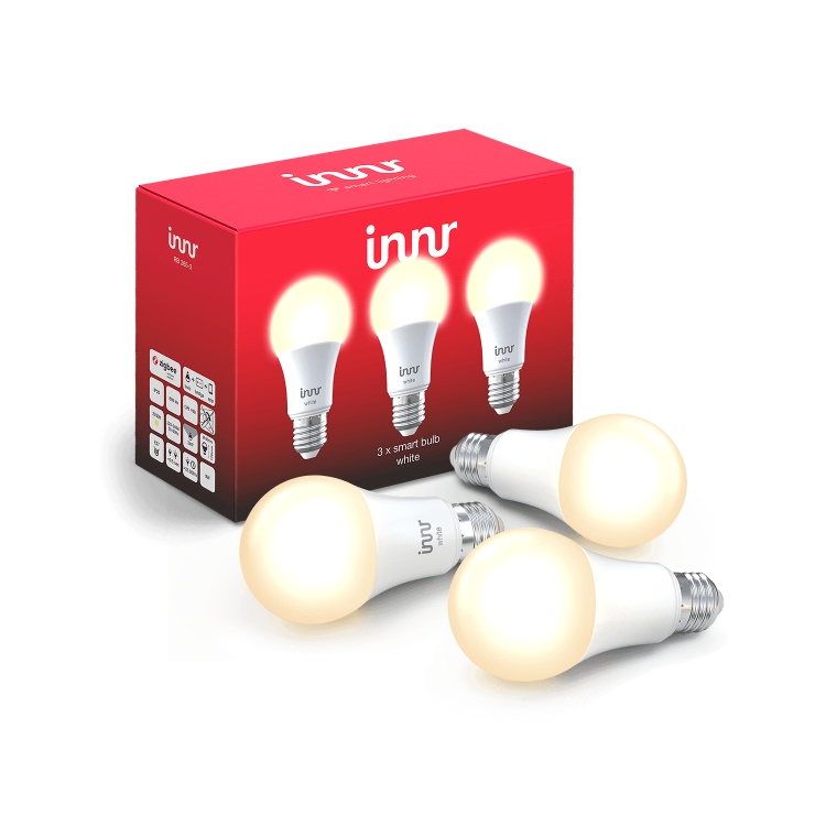 Innr Smart Bulb E27 white 806lm Zigbee 3.0 - 3 Pack