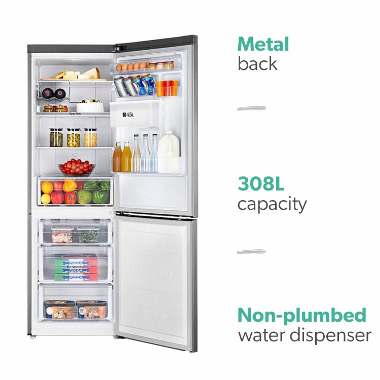 Samsung 308 Litre 60/40 Freestanding Fridge Freezer - Stainless steel