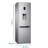 Samsung 308 Litre 60/40 Freestanding Fridge Freezer - Stainless steel