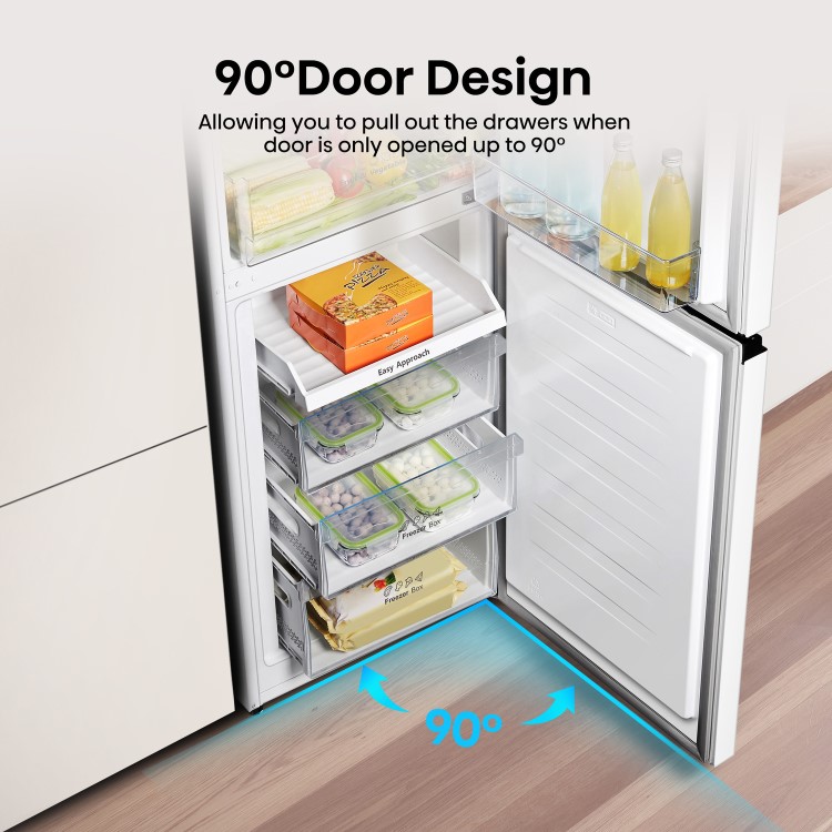 Hisense 256 Litre 50/50 Freestanding Fridge Freezer - White