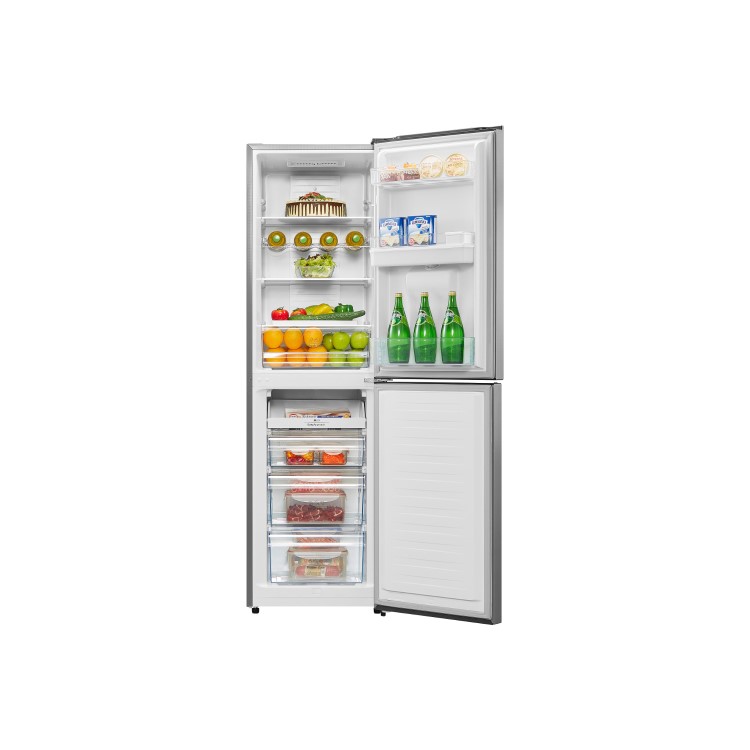 Hisense RB335N4WG1 Frost Free Freestanding Fridge Freezer With Water Dispenser Silver