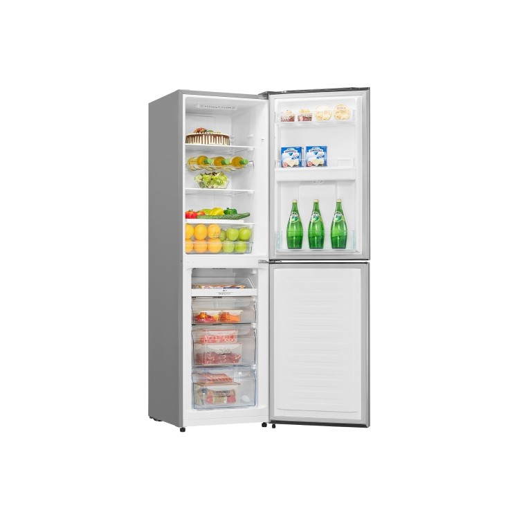 Hisense RB335N4WG1 Frost Free Freestanding Fridge Freezer With Water Dispenser Silver