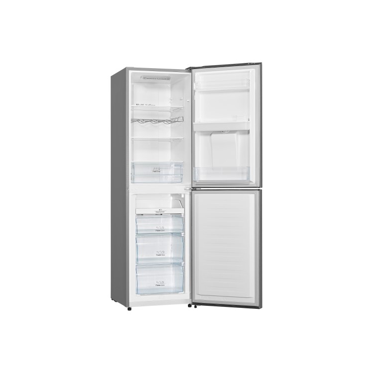Hisense RB335N4WG1 Frost Free Freestanding Fridge Freezer With Water Dispenser Silver