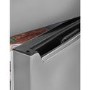 GRADE A2 - Hisense RB381N4WC1 Frost Free Freestanding Fridge Freezer With Water Dispenser Stainless Steel