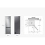 Refurbished Samsung Series 5 RB38C602CWW Freestanding 390 Litre 70/30 Frost Free Fridge Freezer White