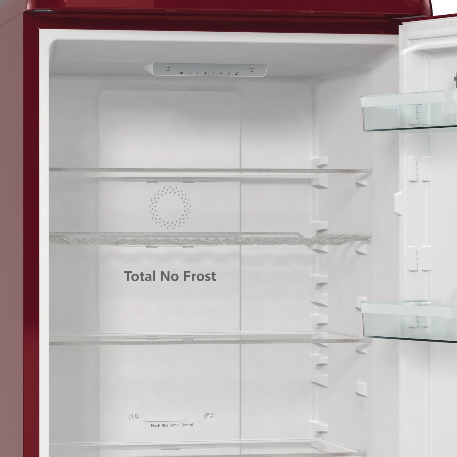 Hisense 300 Litre 60/40 Freestanding Fridge Freezer Red RB390N4RRDUK