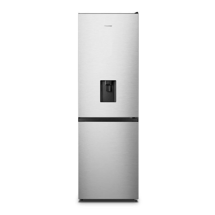 Refurbished Hisense 304 Litre 60/40 Freestanding Fridge Freezer - Stainless Steel