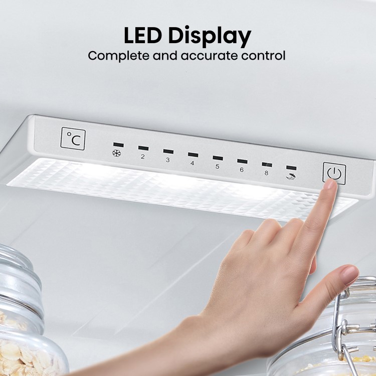 Refurbished Hisense 304 Litre 60/40 Freestanding Fridge Freezer - Stainless Steel