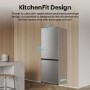 Hisense KitchenFit 330 Litre 60/40 Fridge Freezer - Silver