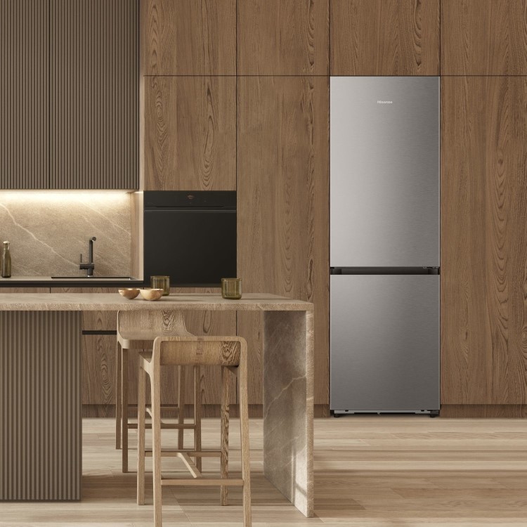 Hisense KitchenFit 330 Litre 60/40 Fridge Freezer - Silver