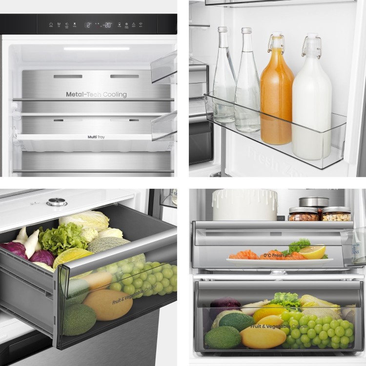 Hisense KitchenFit 330 Litre 60/40 Fridge Freezer - Silver
