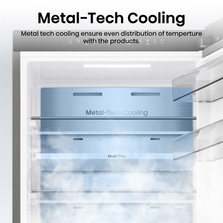 Hisense KitchenFit 330 Litre 60/40 Fridge Freezer - Silver